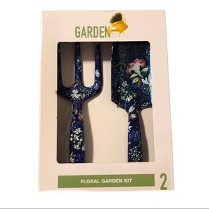 Garden Party  Floral Garden Kit 2 Pc Fork & Trowel Kit Floral Design Tools